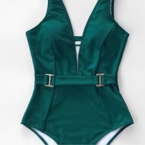 Cupshe Green One Piece Swimsuit